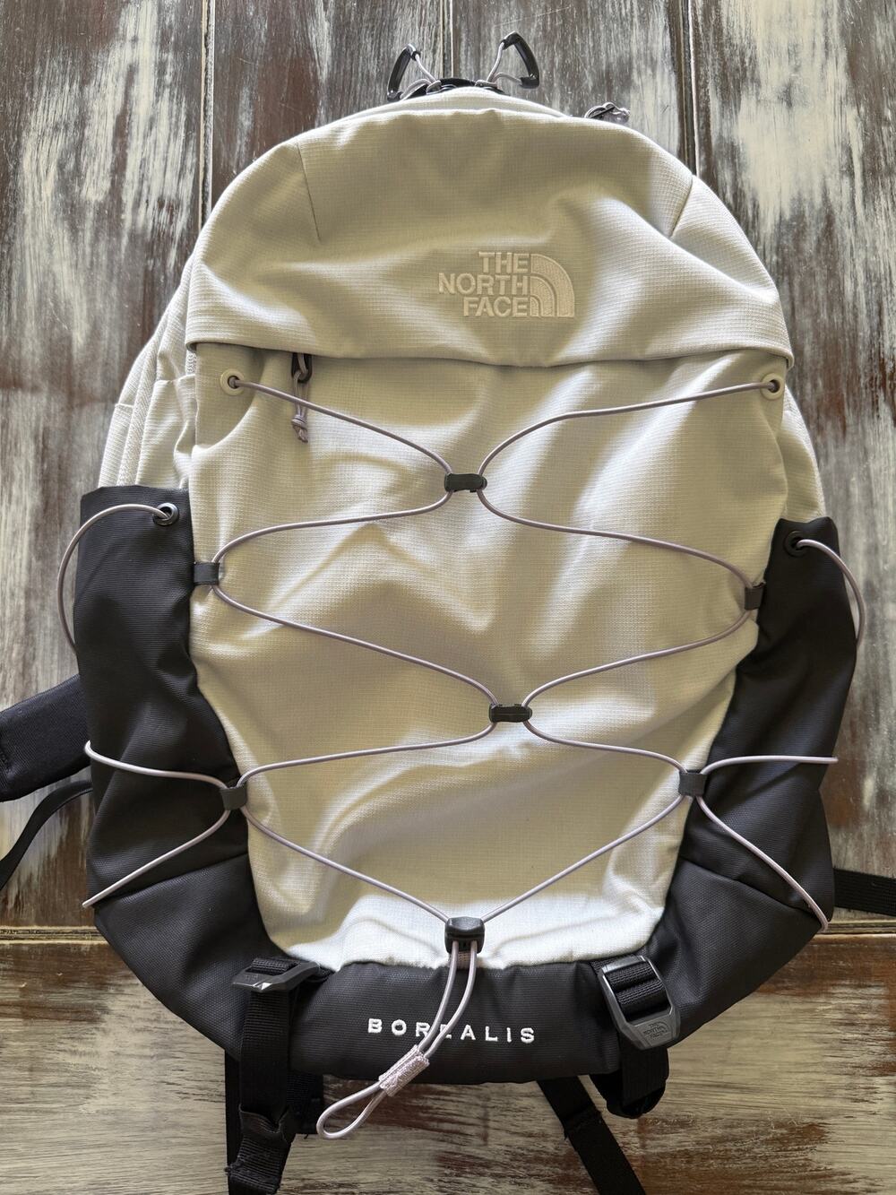 The North Face Borealis Backpack Black Gray Laptop School Hiking Travel Bag